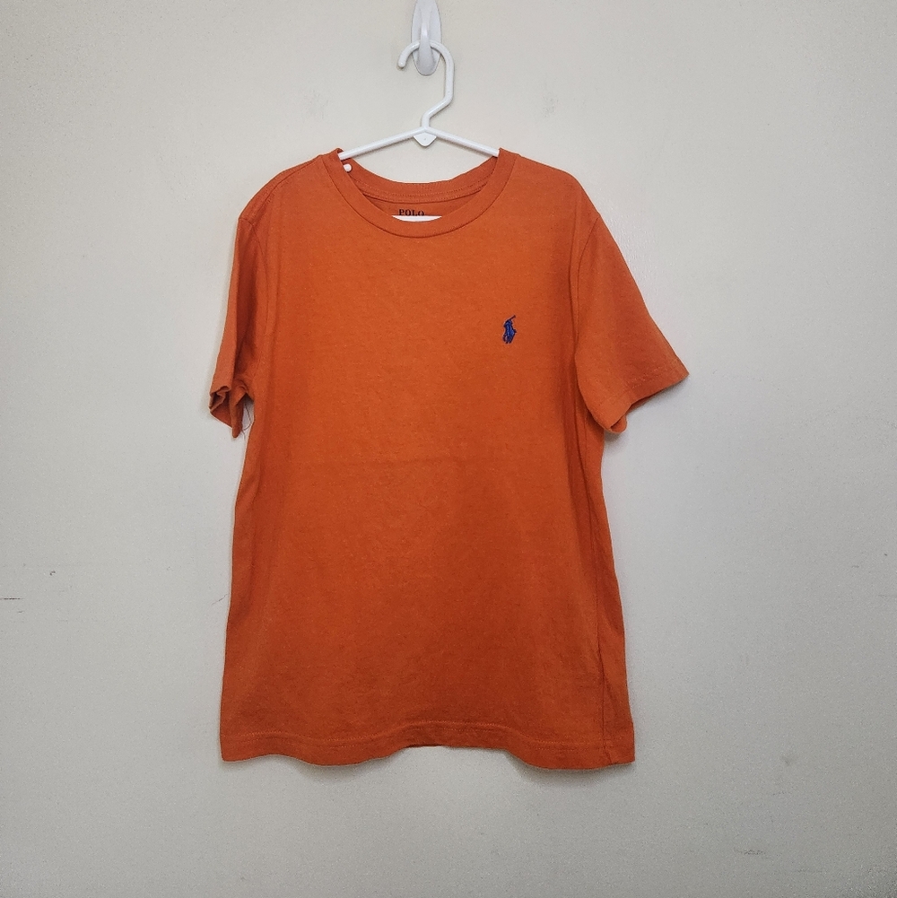 Boys Polo Ralph Lauren Orange T-shirt Sz Small